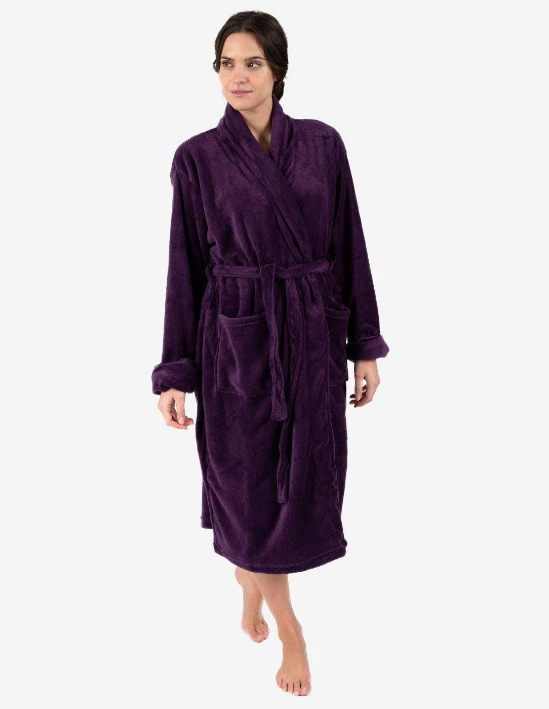 Leveret Womens Soft Micro Fleece Bathrobe 7 Leveret Womens Soft Micro Fleece Bathrobe - Image 5