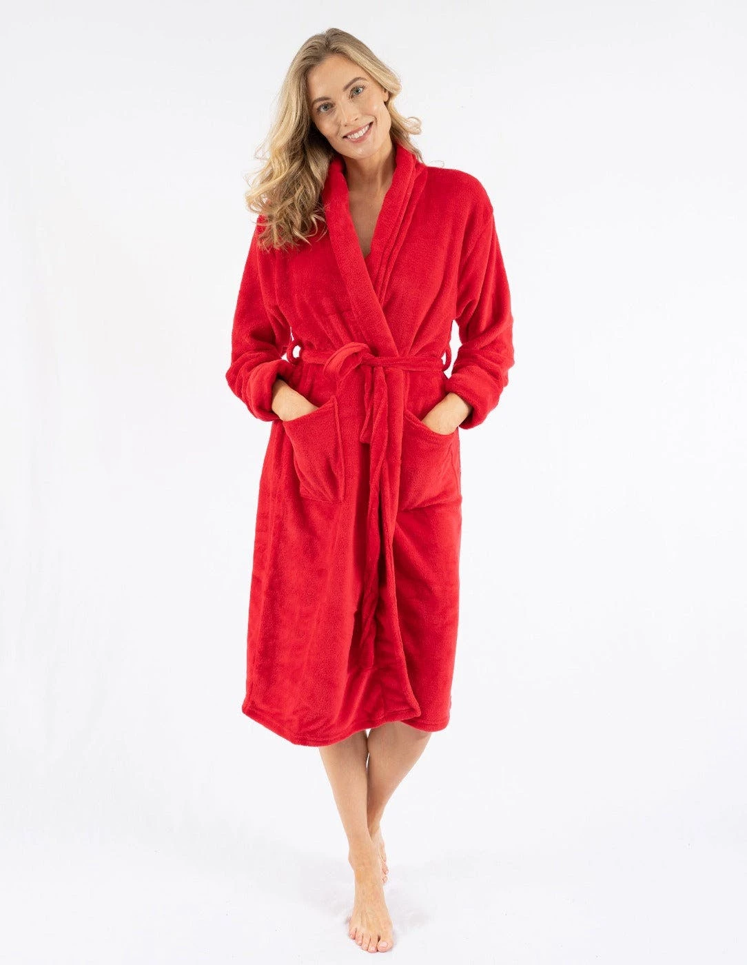 Leveret Womens Soft Micro Fleece Bathrobe 8 Leveret Womens Soft Micro Fleece Bathrobe - Image 6