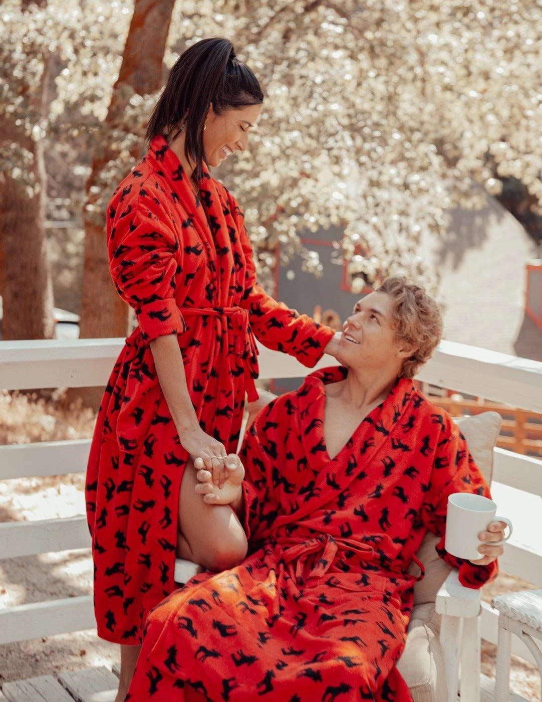 Leveret Womens Soft Micro Fleece Bathrobe 4 Leveret Womens Soft Micro Fleece Bathrobe - Image 2