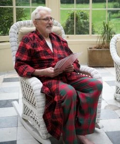 Leveret Mens Plaid & Print Flannel Robe 11 Leveret Mens Plaid & Print Flannel Robe -Enchante Home-shop M00192692026199 2618755553