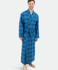 Leveret Mens Plaid & Print Flannel Robe 10 Leveret Mens Plaid & Print Flannel Robe -Enchante Home-shop M00192692026199 763879932