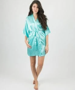 Leveret Womens Clearance Satin Robes