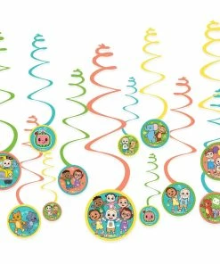 AMSCAN CoComelon Hanging Swirl Party Decorations