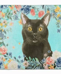 Caroline's Treasures 19 In X 27 In Bombay Spring Flowers Machine Washable Memory Foam Mat