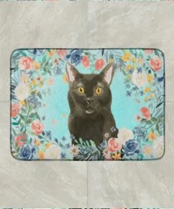 Caroline's Treasures 19 In X 27 In Bombay Spring Flowers Machine Washable Memory Foam Mat -Enchante Home-shop M00194030037157 555824906