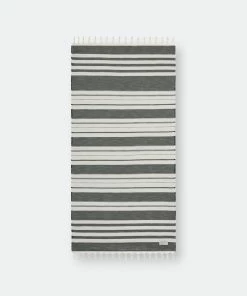 BEACH HAUS Ea You Soon - Salina Beach Towel Black