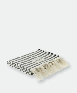 BEACH HAUS Ea You Soon - Tinetto Beach Towel Black -Enchante Home-shop M00196044650049 1266985779 scaled