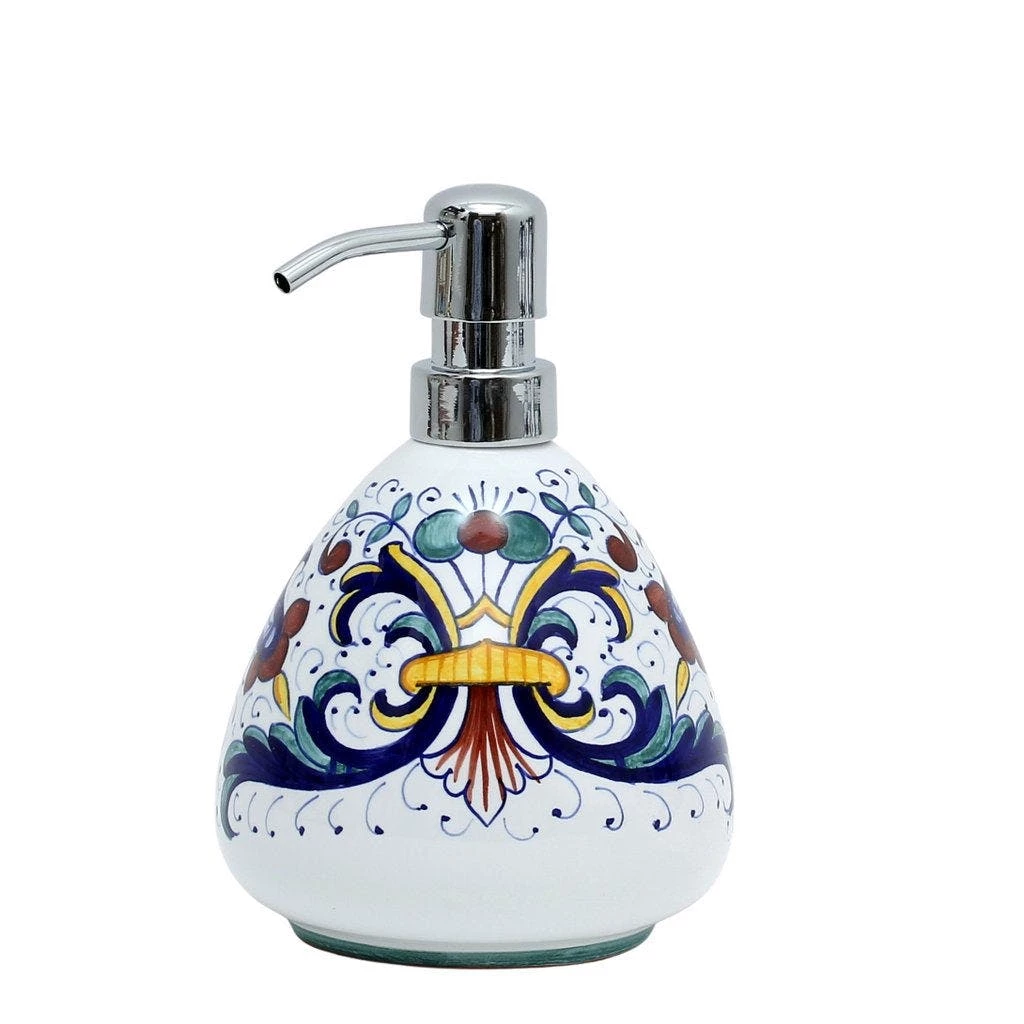 Artistica - Deruta Of Italy Of Italy Ricco Deruta: Liquid Soap/Lotion Dispenser (16 OZ) 3 Artistica - Deruta Of Italy Of Italy Ricco Deruta: Liquid Soap/Lotion Dispenser (16 OZ)