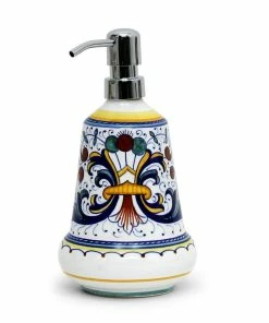 Artistica - Deruta Of Italy Of Italy Ricco Deruta: Liquid Soap/Lotion Dispenser With Chrome Pump (Medium 20 OZ)