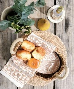 KORISSA Bread Warmer & Basket Gift Set With Tea Towel - Bird Oval -Enchante Home-shop M00196704725407 3969814899