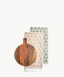 KORISSA Wooden Round Serving Board Gift Set