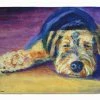 Caroline's Treasures 19 In X 27 In Snoozer Airedale Terrier Machine Washable Memory Foam Mat