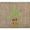 Caroline's Treasures 19 In X 27 In Christmas Tree Fleur De Lis On Faux Burlap Machine Washable Memory Foam Mat -Enchante Home-shop M00638508629050 2479680430