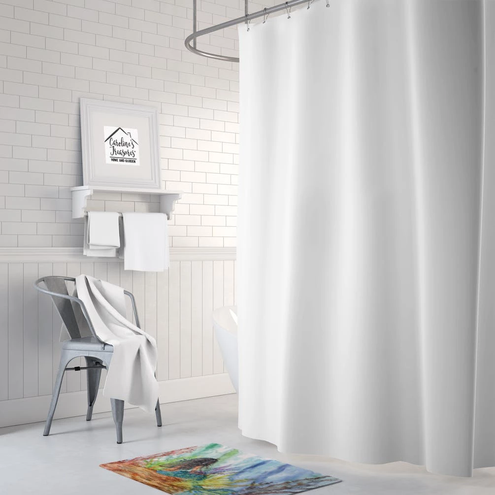 Caroline's Treasures 19 In X 27 In Black Haired Mermaid Water Fantasy Machine Washable Memory Foam Mat 4 Caroline's Treasures 19 In X 27 In Black Haired Mermaid Water Fantasy Machine Washable Memory Foam Mat - Image 2