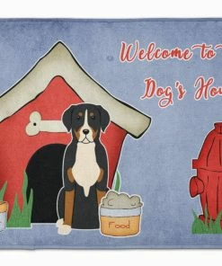 Caroline's Treasures 19 In X 27 In Dog House Collection Greater Swiss Mountain Dog Machine Washable Memory Foam Mat