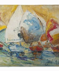 Caroline's Treasures 19 In X 27 In Buzzards Sailboat Race Machine Washable Memory Foam Mat