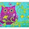 Caroline's Treasures 19 In X 27 In Sittin In The Flowers Owl Machine Washable Memory Foam Mat