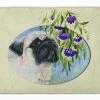 Caroline's Treasures 19 In X 27 In Pug Machine Washable Memory Foam Mat
