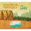 Caroline's Treasures 19 In X 27 In Retro Camper Camping Wander Machine Washable Memory Foam Mat