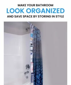 Grand Fusion Housewares Ging Mesh Shower Caddy With 7 Pockets -Enchante Home-shop M00647166280305 2764439844