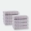 Enchante Home Vague Turkish Cotton 8 Pcs Hand Towels