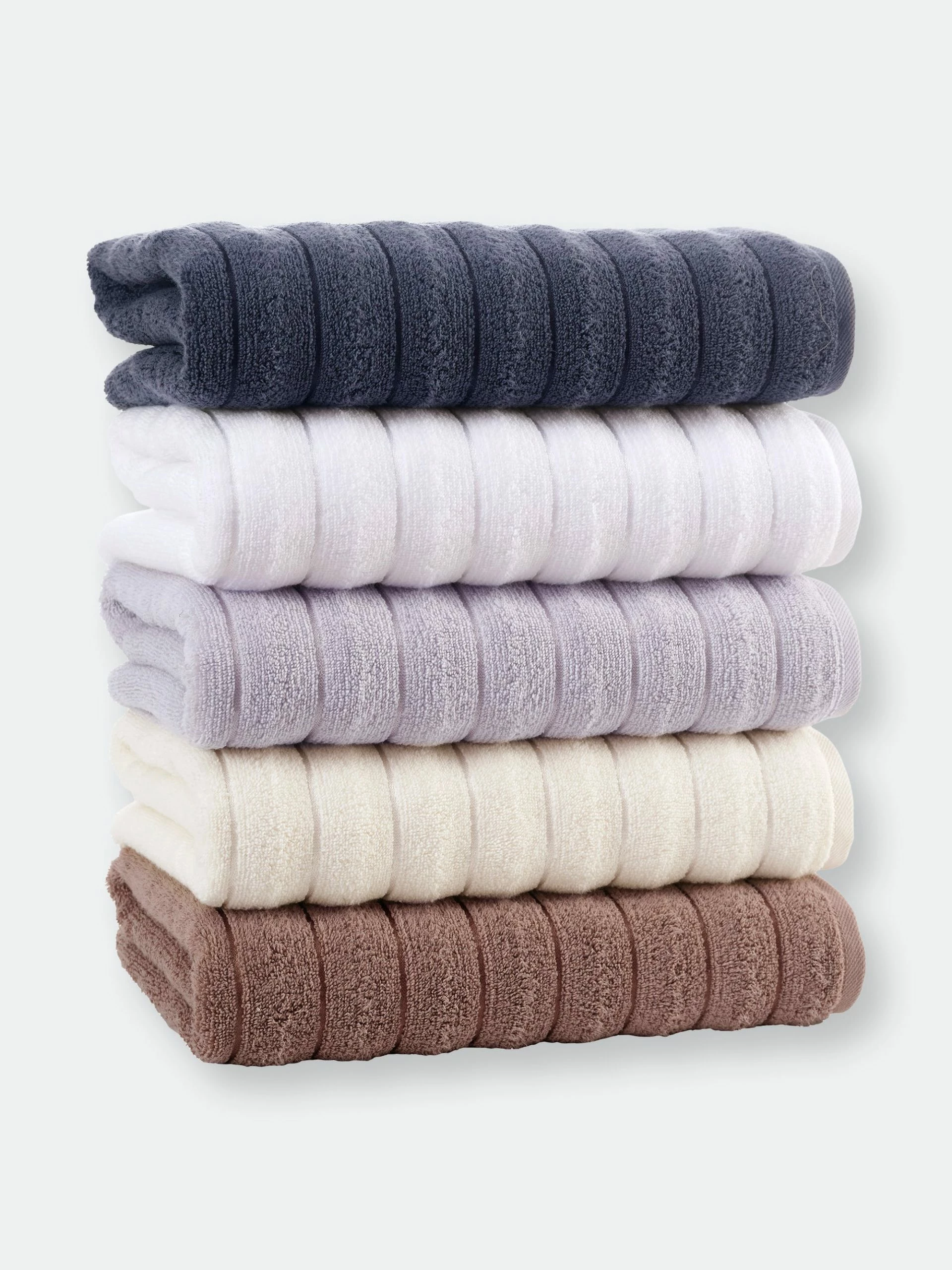 Enchante Home Vague Turkish Cotton 8 Pcs Wash Towels 5 Enchante Home Vague Turkish Cotton 8 Pcs Wash Towels - Image 3