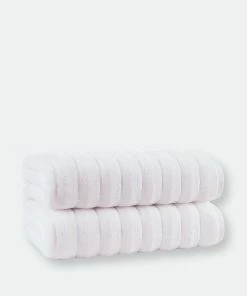 Enchante Home Vague Turkish Cotton 2 Pcs Bath Sheets