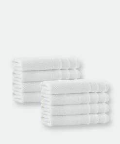 Enchante Home Veta Turkish Cotton 8 Pcs Hand Towels