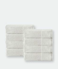 Enchante Home Incanto Turkish Cotton 8 Pcs Hand Towels