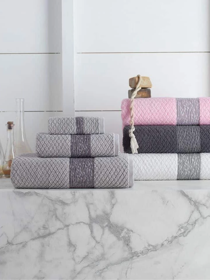 Enchante Home Anton Turkish Cotton 6 Pcs Towel Set 4 Enchante Home Anton Turkish Cotton 6 Pcs Towel Set - Image 2