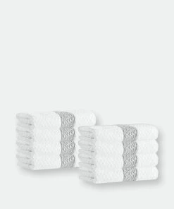 Enchante Home Anton Turkish Cotton 8 Pcs Hand Towels
