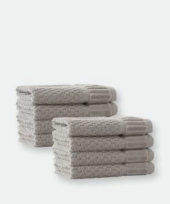 Enchante Home Timaru Turkish Cotton 8 Pcs Wash Towels