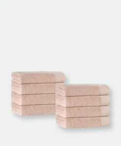 Enchante Home Signature Turkish Cotton 8 Pcs Wash Towels