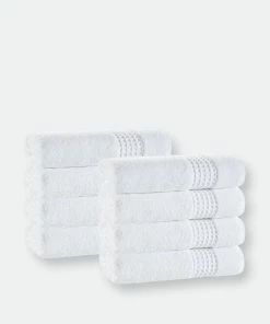 Enchante Home La Turkish Cotton 8 Pcs Wash Towels