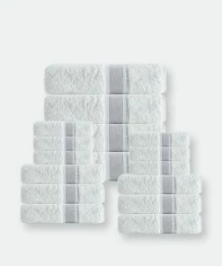 Enchante Home Unique Turkish Cotton 16 Pcs Towel Set