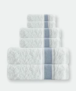 Enchante Home Unique Turkish Cotton 6 Pcs Towel Set