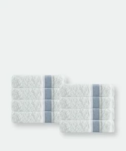 Enchante Home Unique Turkish Cotton 8 Pcs Hand Towels