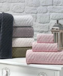 Enchante Home Glossy Turkish Cotton 16 Pcs Towel Set -Enchante Home-shop M00810006717112 3539014378