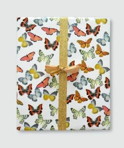 Paint & Petals Butterfly Toss Gift Wrap