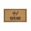 Shiraleah "Yay! You'Re Here" Doormat