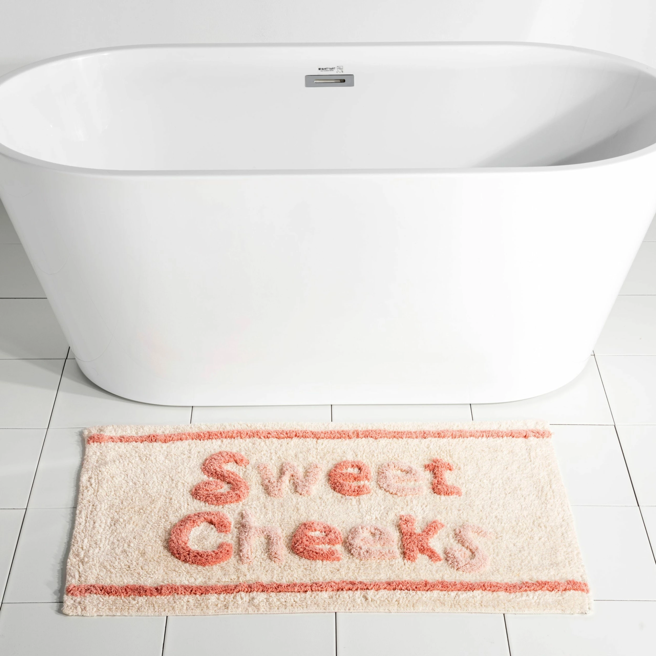 Shiraleah "Sweet Cheeks" Bath Mat 3 Shiraleah "Sweet Cheeks" Bath Mat