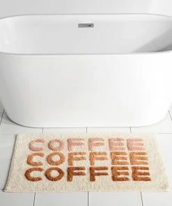 Shiraleah "Coffee Coffee Coffee" Bath Mat