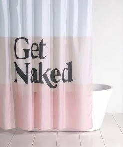 Shiraleah "Get Naked" Shower Curtain - Blush -Enchante Home-shop M00810091366431 2006926025 scaled