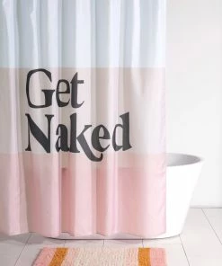 Shiraleah "Get Naked" Shower Curtain - Blush -Enchante Home-shop M00810091366431 457155463 scaled
