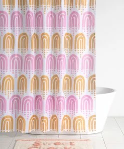 Shiraleah Rainbow Shower Curtain -Enchante Home-shop M00810091366462 826521678 scaled