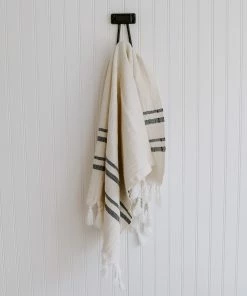 Sweet Water Decor Haley Turkish Cotton + Bamboo Hand Towel - Two Stripe -Enchante Home-shop M00811119036435 3778813841 scaled