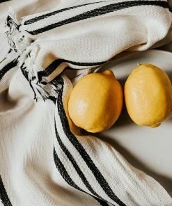 Sweet Water Decor Jordan Turkish Cotton + Bamboo Hand Towel - Three Stripe -Enchante Home-shop M00811119036442 1926994948