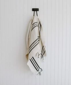 Sweet Water Decor Jordan Turkish Cotton + Bamboo Hand Towel - Three Stripe -Enchante Home-shop M00811119036442 2382346748 scaled