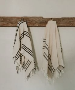 Sweet Water Decor Jordan Turkish Cotton + Bamboo Hand Towel - Three Stripe -Enchante Home-shop M00811119036442 3001924389 scaled