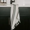 Sweet Water Decor Jordan Turkish Cotton + Bamboo Hand Towel - Three Stripe -Enchante Home-shop M00811119036442 4027887067